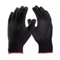Luva de Proteção Poliéster Nylon PU Tamanho 09 Grande Assembler Black HSD CA27493