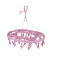 Mini Varal Oval com 24 Prendedores Mor 42x32,5x25cm Cor Sortida