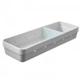 Organizador Gavetas Logic com Divisória Ou Martiplast 11,5x35x5,5cm Branco OL500