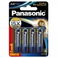 Pilha Alcalina AA 4 Pilhas 1,5V Panasonic