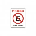Placa Sinalização Proibido Estacionar Conex