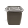 Pote Gradual 2 litros Marrom Fendi 13X15X17cm Plasvale