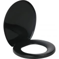 Assento Sanitário Almofadado Luxo Preto Primafer