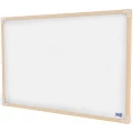 Quadro Branco 90x60cm Moldura de Madeira Tilibra