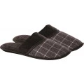 Chinelo Pantufa Adulto Masculino Cinza Xadrez Stuf