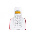 Telefone sem Fio TS3110 Branco e Vermelho Intelbras