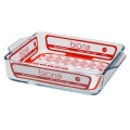Assadeira de Vidro Quadrada com Alça 1,5 litros 20X24cm Oxford